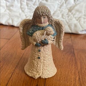 Belsnickle Angel Figurine with Lamb